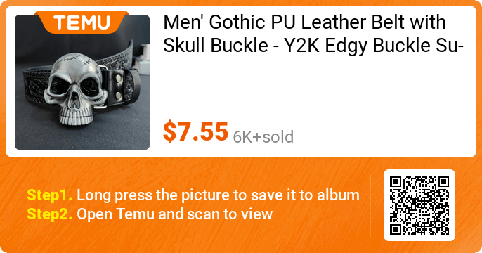 Skull belt buckle product image